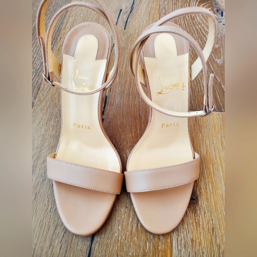 Loubigirl Ankle-Strap Red Sole Sandals size 6